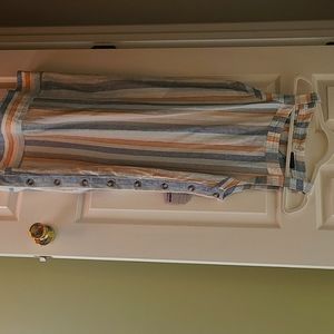 Gorgeous linen dress with pockets, size large